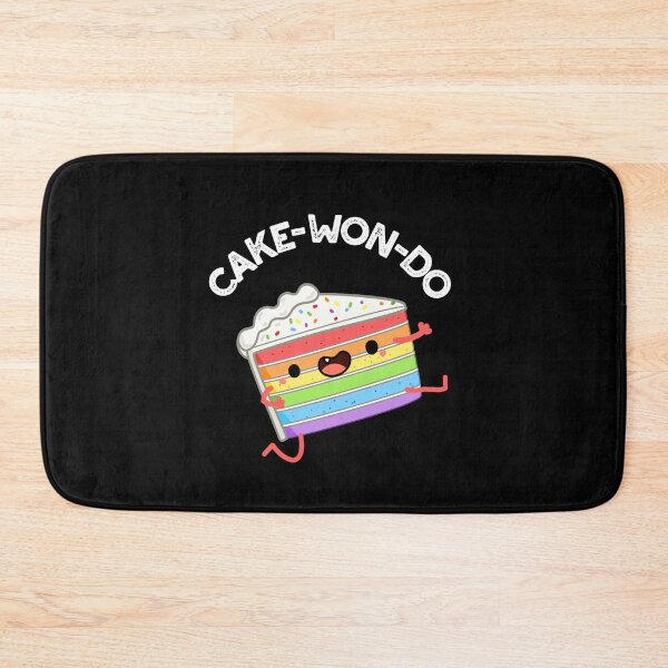 Item preview, Cake-won-do Funny Cake Puns (Dark BG) designed and sold by punnybone.
