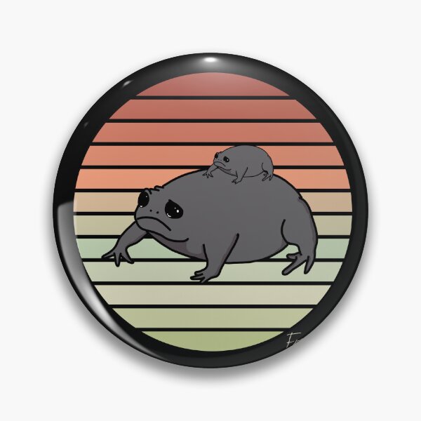 Item preview, Grumpy Frog - Frog Dad - Black Rain Frog designed and sold by GrumpyFrogs.