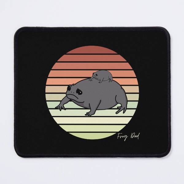 Item preview, Grumpy Frog - Frog Dad - Black Rain Frog designed and sold by GrumpyFrogs.