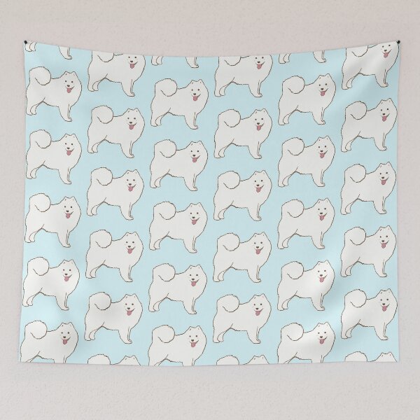 Item preview, samoyed dog standing  designed and sold by Mayarart.