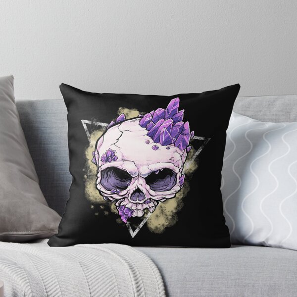 Item preview, Goth Creepy Skull with crystals - Spiritual Chakras Energy designed and sold by NUMAcreations.