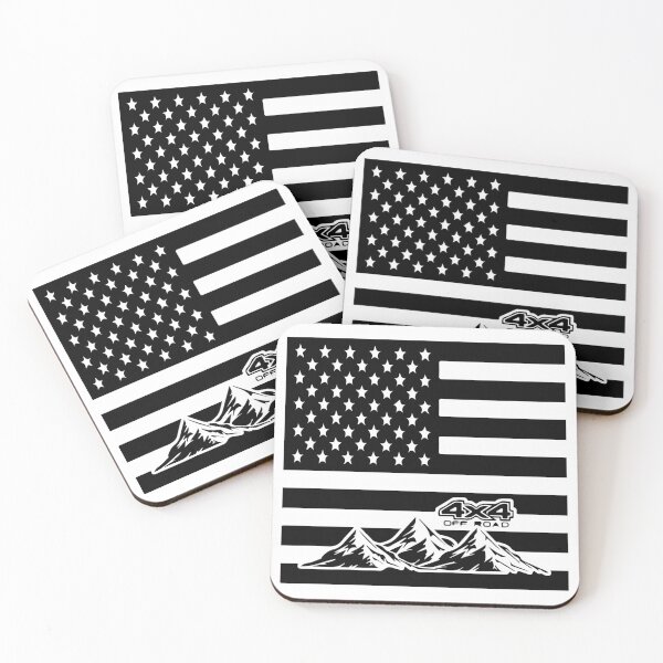 Item preview, American Flag 4x4 Off Road Mountains designed and sold by DesireeNeves.
