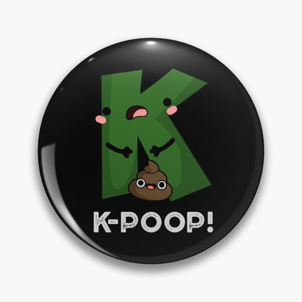 Item preview, K-poop Funny K-pop Poo Puns (Dark BG) designed and sold by punnybone.