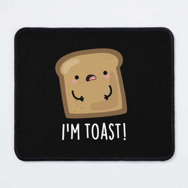 Item preview, I'm Toast Funny Toast Bread Puns (Dark BG) designed and sold by punnybone.