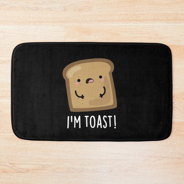 Item preview, I'm Toast Funny Toast Bread Puns (Dark BG) designed and sold by punnybone.