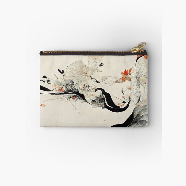 Item preview, Minimalist Japanese kimono ink design with flower motives designed and sold by justinasv775.