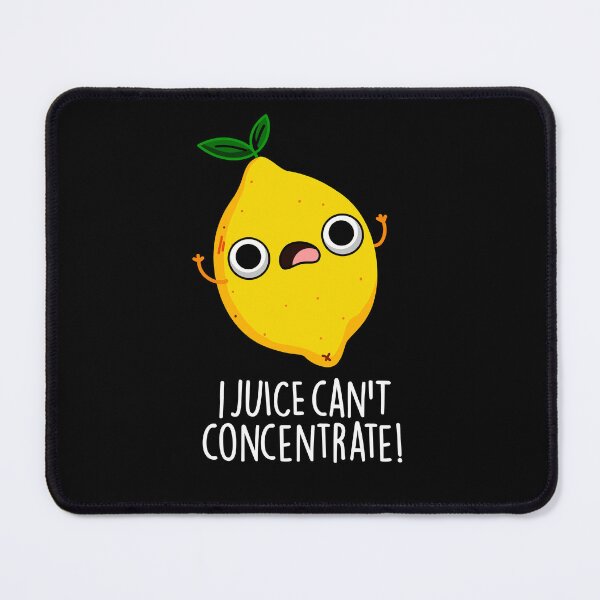 Item preview, I Juice Can't Concentrate Funny Fruit Puns (Dark BG) designed and sold by punnybone.