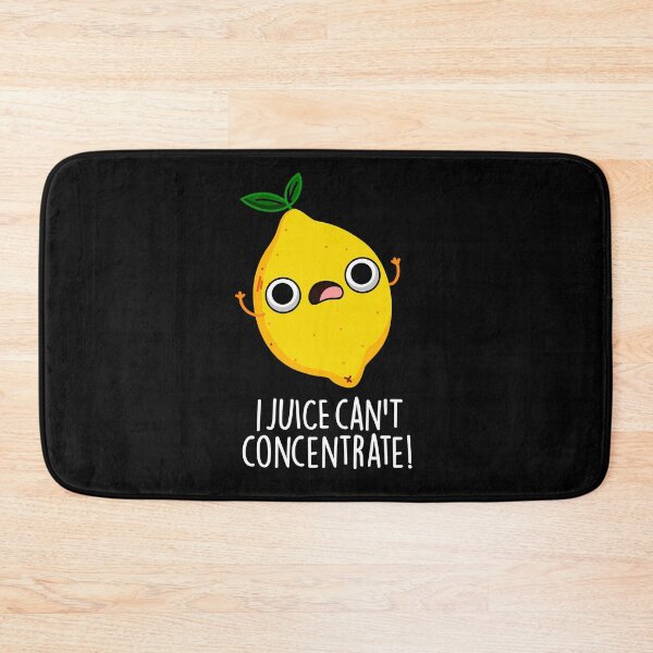 Item preview, I Juice Can't Concentrate Funny Fruit Puns (Dark BG) designed and sold by punnybone.