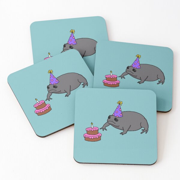 Item preview, Grumpy Frog - Happy Birthday - Black Rain Frog designed and sold by GrumpyFrogs.