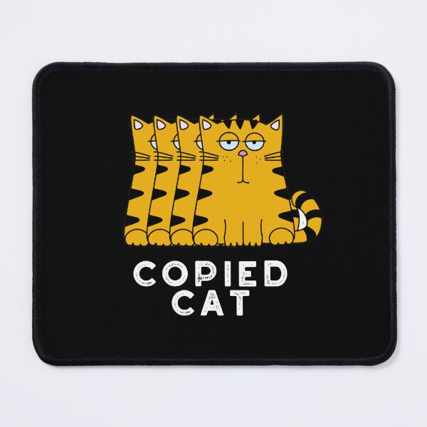 Item preview, Copied Cat Funny Animal Puns (Dark BG) designed and sold by punnybone.