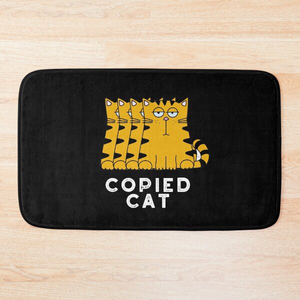 Item preview, Copied Cat Funny Animal Puns (Dark BG) designed and sold by punnybone.