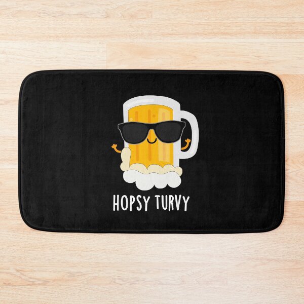 Item preview, Hopsy Turvy Upside Down Funny Beer Puns (Dark BG) designed and sold by punnybone.