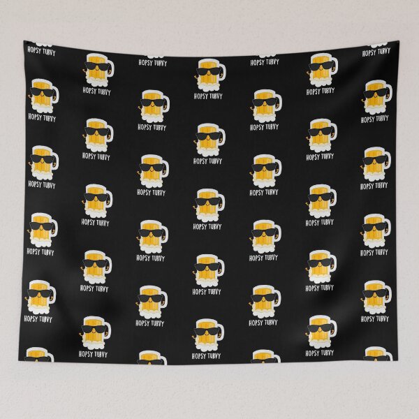 Item preview, Hopsy Turvy Upside Down Funny Beer Puns (Dark BG) designed and sold by punnybone.