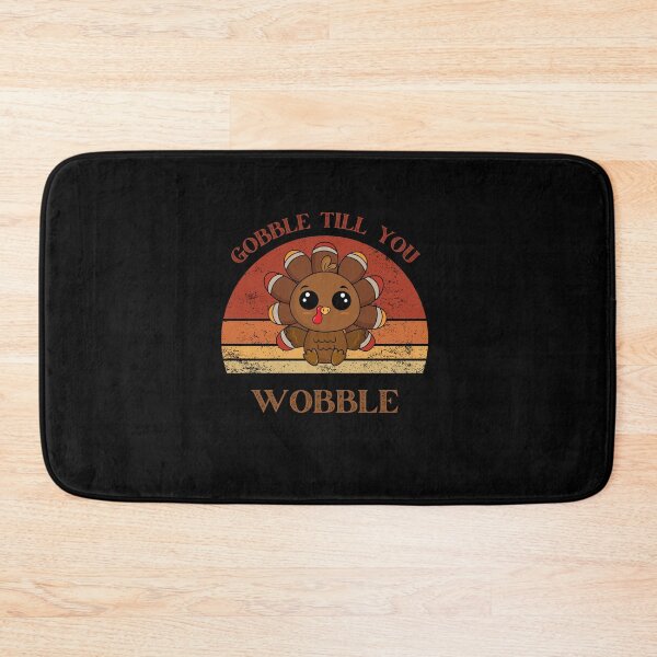 Item preview, Gobble till you wobble- Funny turkey t shirts designed and sold by ZoesAttic.