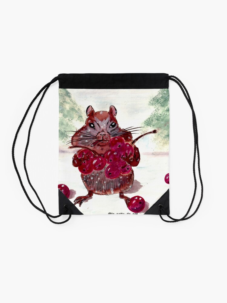 Alternate view of Squirrel Drawstring Bag