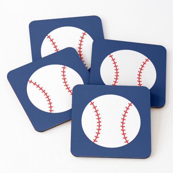 Item preview, Baseball with Navy Blue Background Design designed and sold by beccaveedesigns.