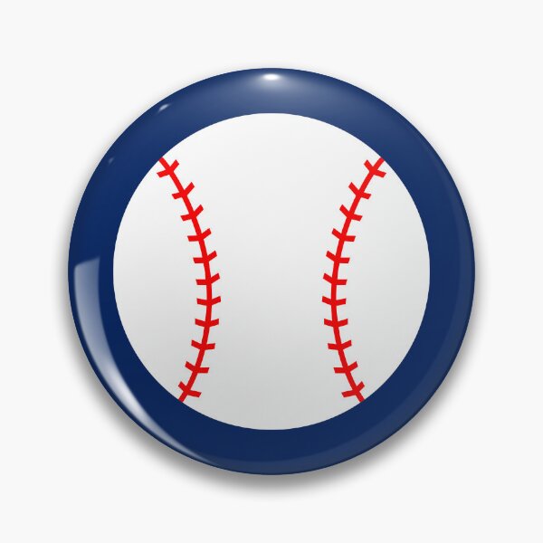 Item preview, Baseball with Navy Blue Background Design designed and sold by beccaveedesigns.