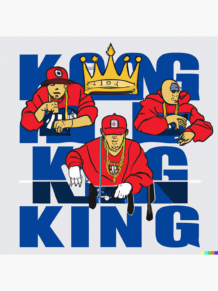 "King of Queens rap style" Sticker for Sale by AlexTjhi Redbubble