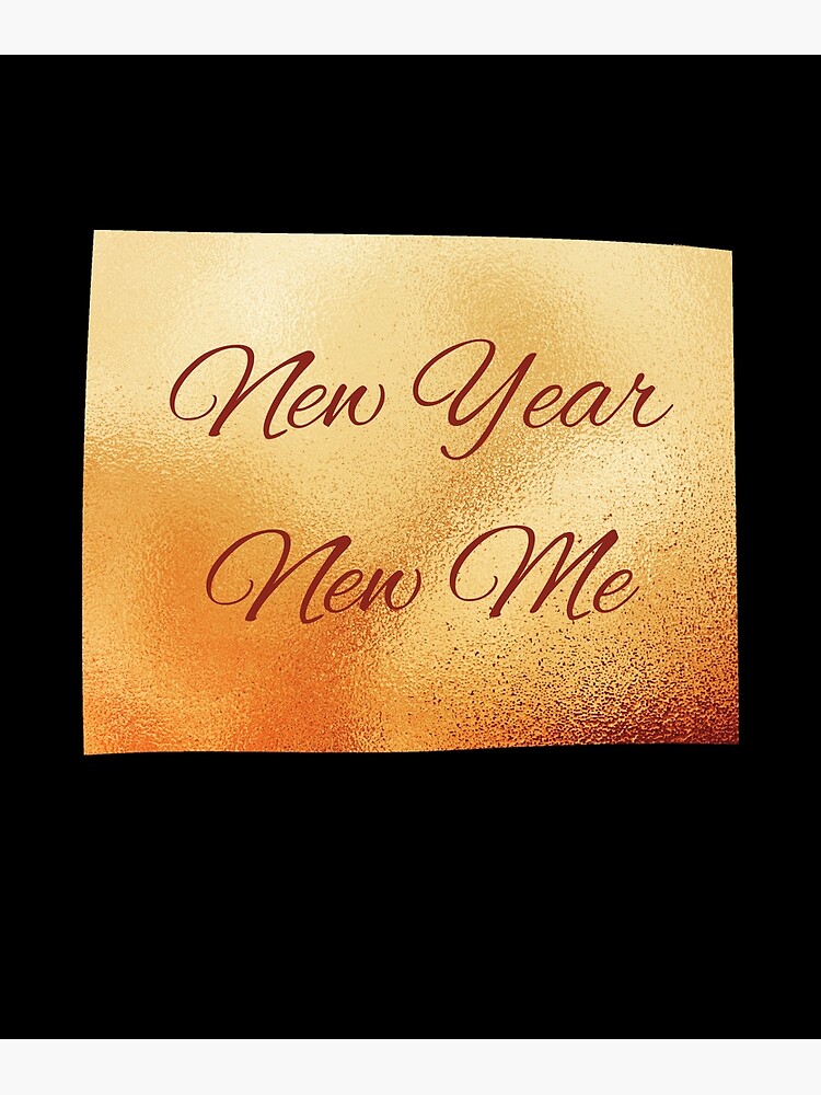"New Year New Me Resolution Design " Poster for Sale by SayFab Redbubble