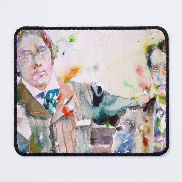 Item preview, OSCAR WILDE and BOSIE - watercolor portrait designed and sold by lautir.