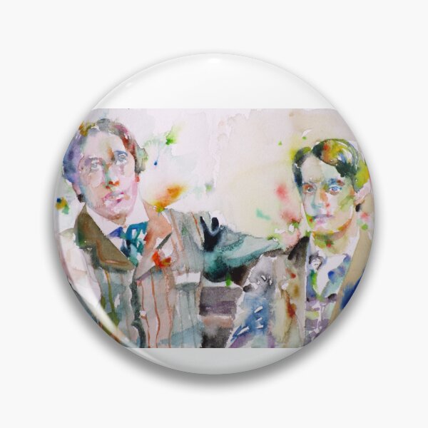 Item preview, OSCAR WILDE and BOSIE - watercolor portrait designed and sold by lautir.