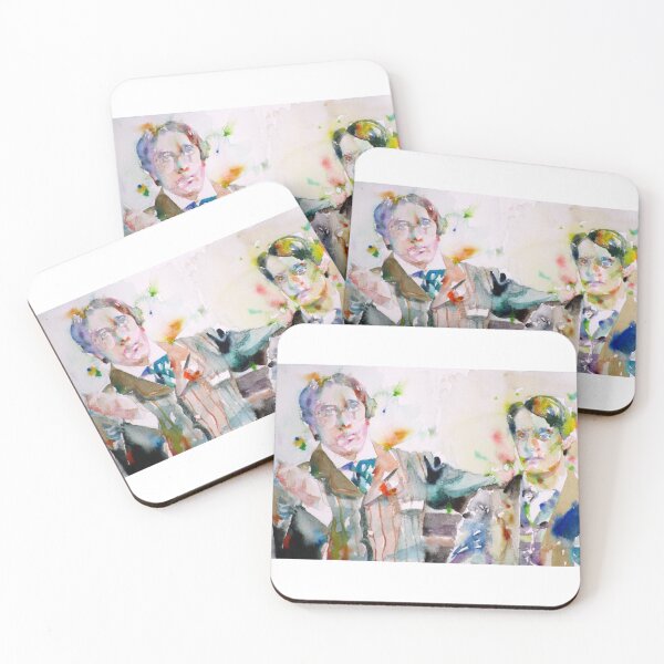 Item preview, OSCAR WILDE and BOSIE - watercolor portrait designed and sold by lautir.