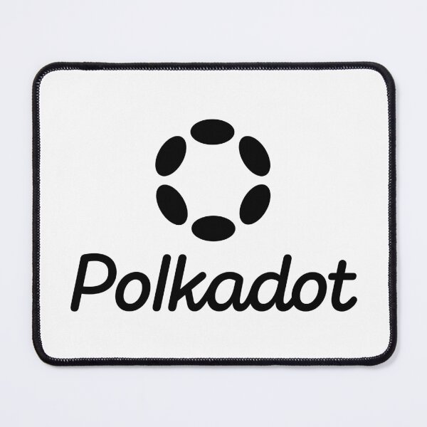 Item preview, Polkadot DOT Crypto Altcoin - Clean Vertical Black Logo with Black Text Logo designed and sold by CryptoMoods.