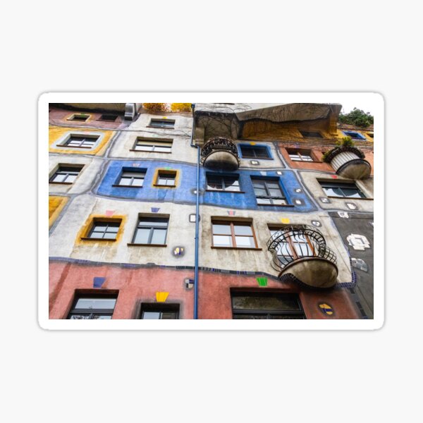 Hundertwasserhaus in Wien Sticker