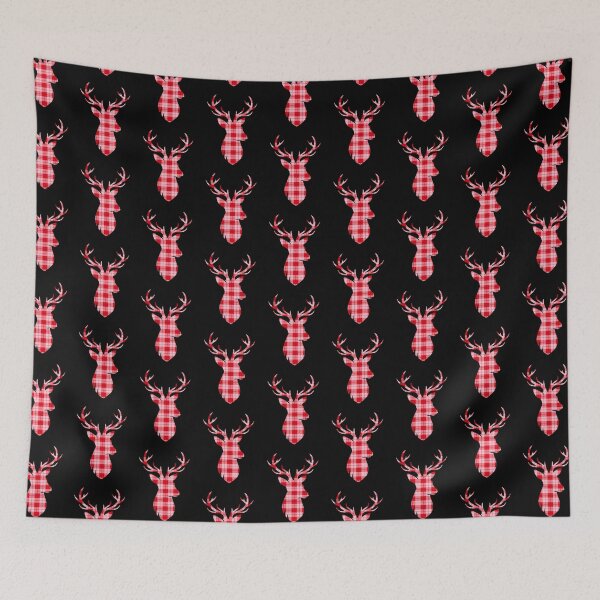 Item preview, plaid deer christmas designed and sold by Goodthings99.
