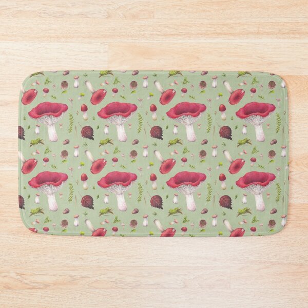 Item preview, Red Russula Mushrooms designed and sold by Forest of Wonders.