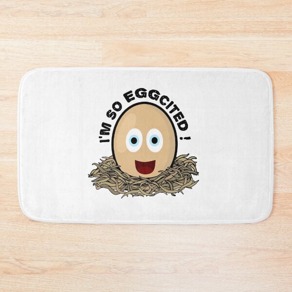 Item preview, I'm so eggcited, funny excited egg pun designed and sold by EnzoVectorism.