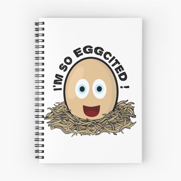 Item preview, I'm so eggcited, funny excited egg pun designed and sold by EnzoVectorism.