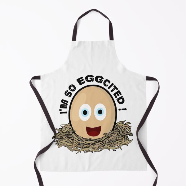 Item preview, I'm so eggcited, funny excited egg pun designed and sold by EnzoVectorism.
