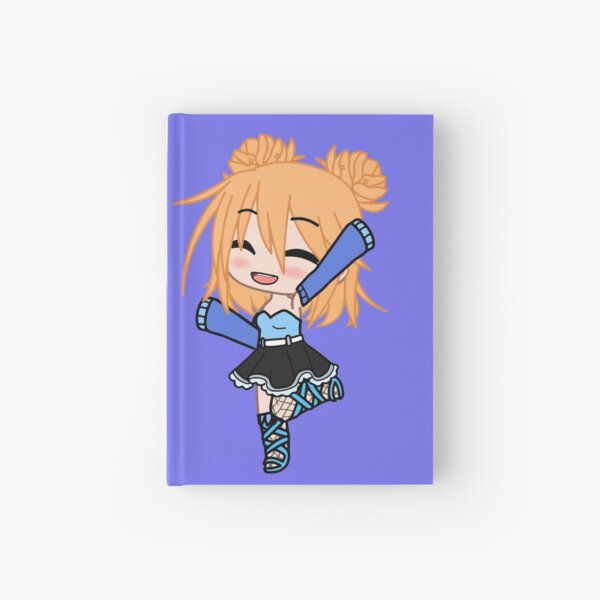 Cheerful Rock Singing Girl Gacha club - Singing Kitten Girl - Cheerful  Anime Gacha chibi girl Hardcover Journal by gachanime