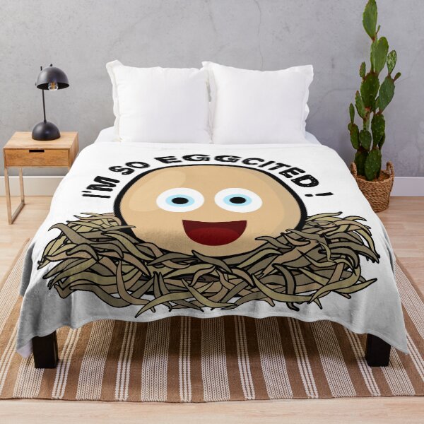 Item preview, I'm so eggcited, funny excited egg pun designed and sold by EnzoVectorism.