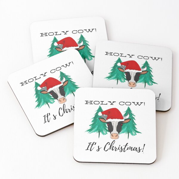 Item preview, Holy Cow It's Christmas - Cute Cow Design designed and sold by FirnandArt.