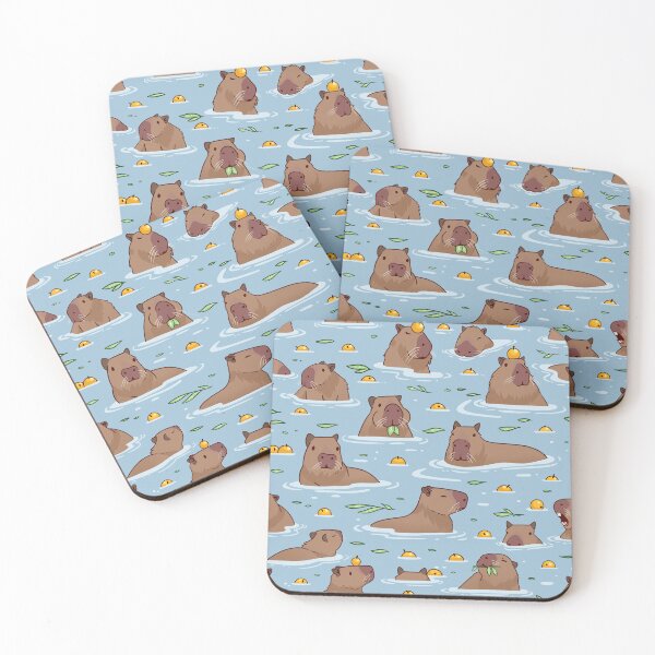 Item preview, Bathing Capybara Pattern designed and sold by Griffywings.