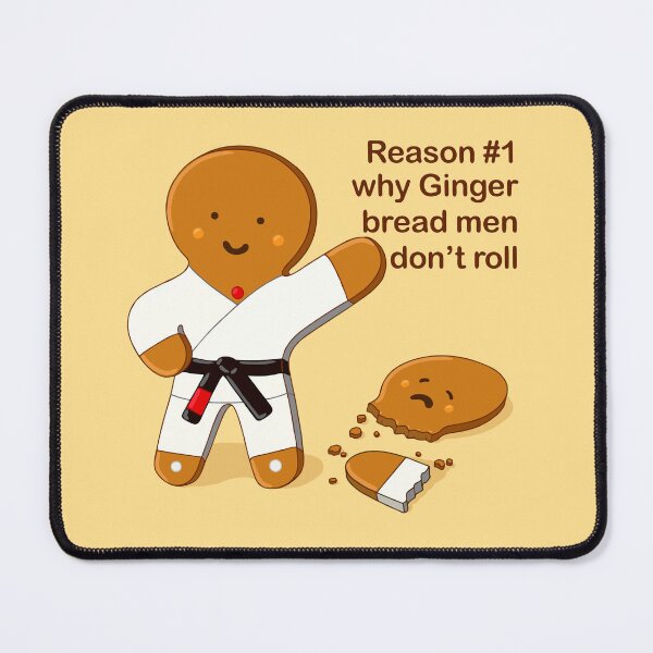 Item preview, Gingerbread man don't roll - jiu jitsu gift - judo gift - Christmas tshirt designed and sold by undersideland.
