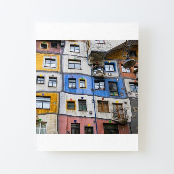 Hundertwasserhaus in Vienna Canvas Mounted Print