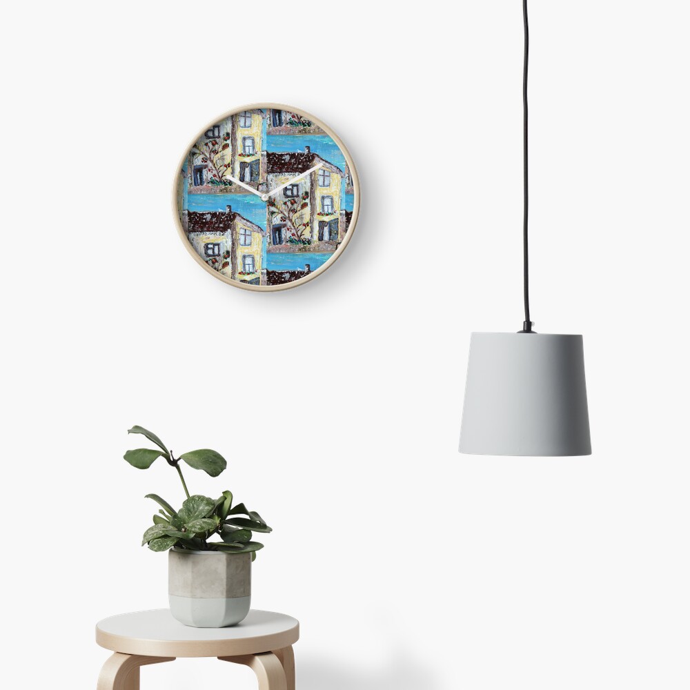 Cornwall house pattern Clock