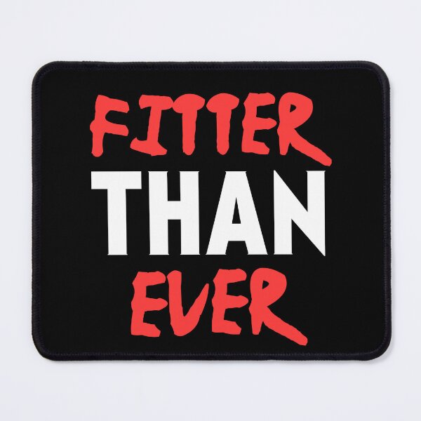 Item preview, Fitter than ever, fitness motivational quote designed and sold by EnzoVectorism.
