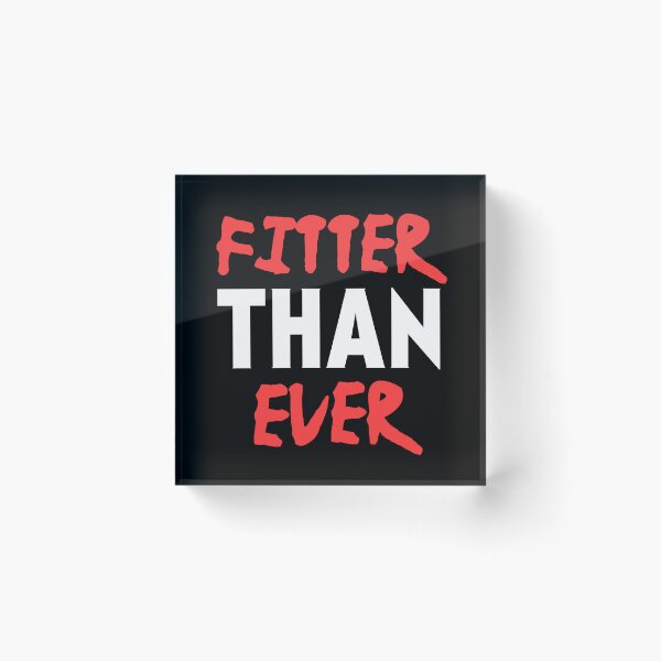 Item preview, Fitter than ever, fitness motivational quote designed and sold by EnzoVectorism.