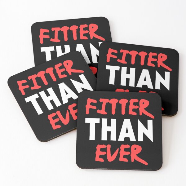 Item preview, Fitter than ever, fitness motivational quote designed and sold by EnzoVectorism.