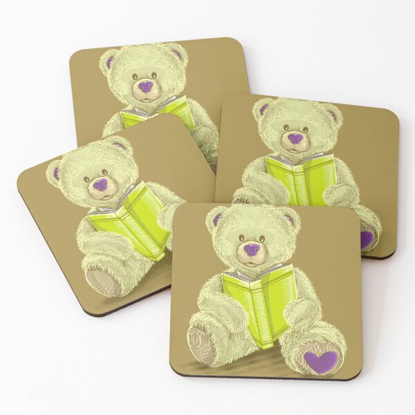 Item preview, Cute teddy bear with green book in hand designed and sold by RAIID.