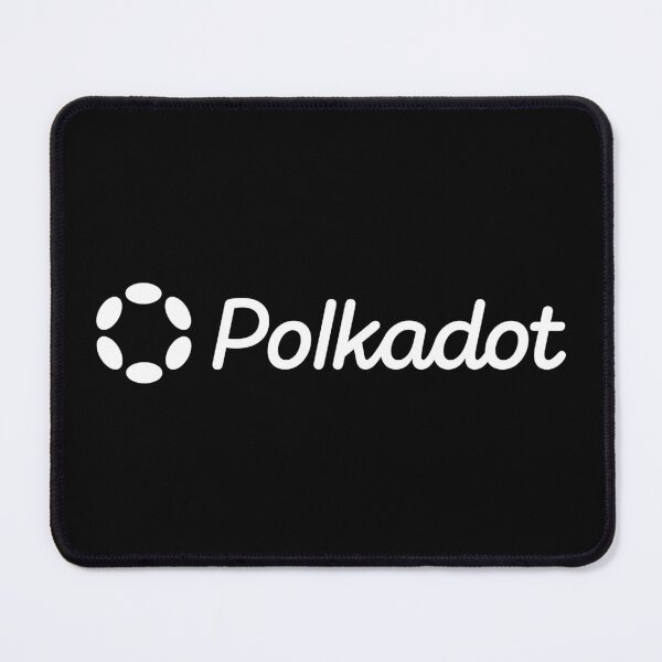Item preview, Polkadot DOT Crypto Altcoin - Clean Horizontal White Logo with White Text Logo designed and sold by CryptoMoods.