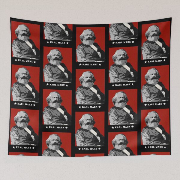 Item preview, Retro Karl Marx Portrait designed and sold by BluebellPainter.