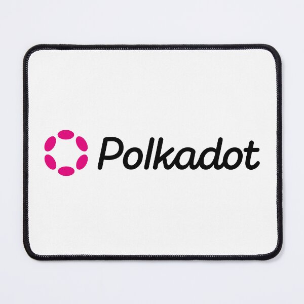 Item preview, Polkadot DOT Crypto Altcoin - Clean Horizontal Pink Logo with Black Text Logo designed and sold by CryptoMoods.