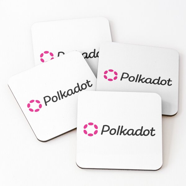 Item preview, Polkadot DOT Crypto Altcoin - Clean Horizontal Pink Logo with Black Text Logo designed and sold by CryptoMoods.