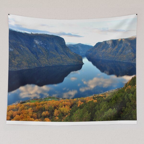 Item preview, Aurlandsfjord Flam Norwegian Fjord Norway Scandinavia designed and sold by AndyEvansPhotos.