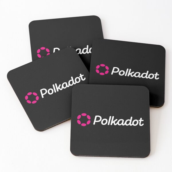 Item preview, Polkadot DOT Crypto Altcoin - Clean Horizontal Pink Logo with White Text Logo designed and sold by CryptoMoods.